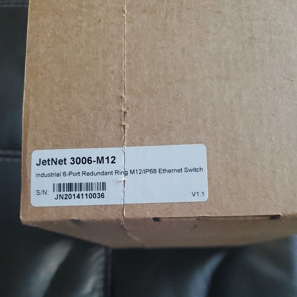 KORENIX JETNET 3006-M12 INDUSTRIAL 6-PORT REDUNDANT M12/IP68 ETHERNET SWITCH - Picture 9 of 9